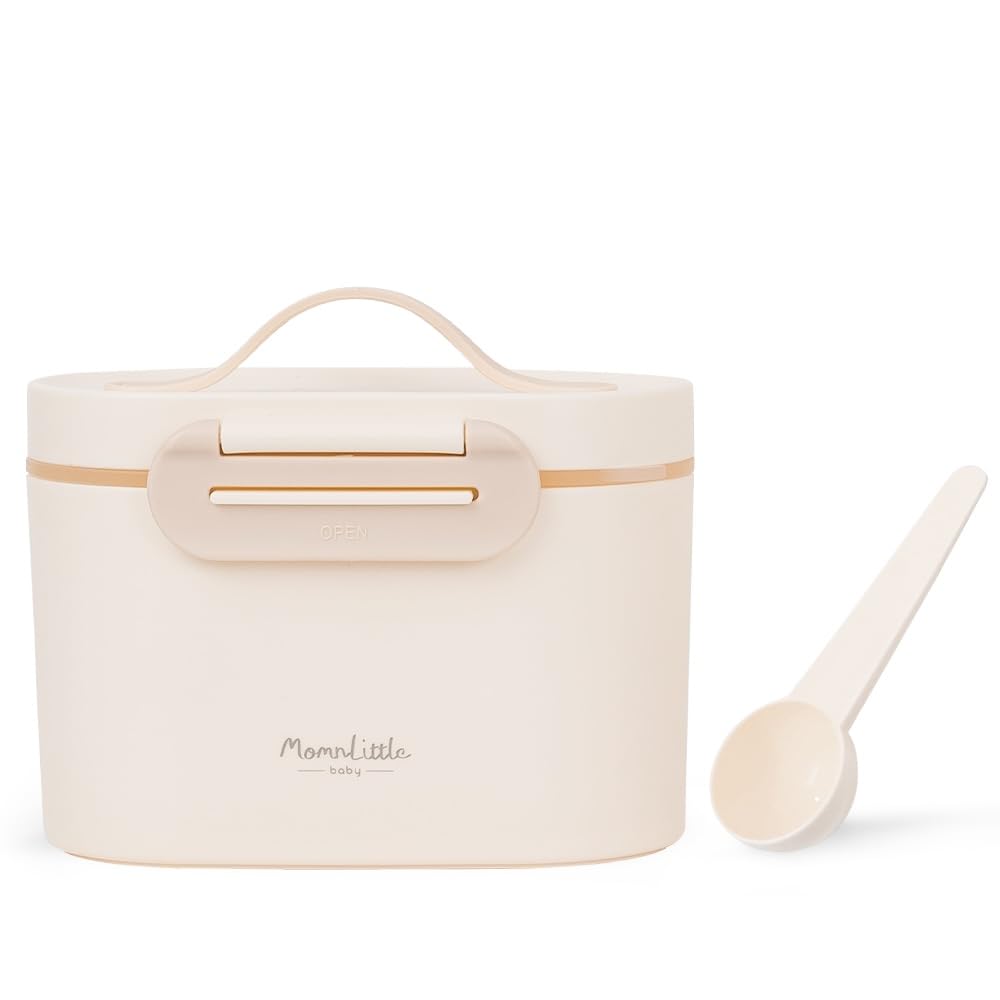 MomnLittle Baby Formula Dispenser Container 8.8oz 6.1oz Portable Formula Dispenser Container with Scoop and Carry Handle for Travel Outdoor Activities for Baby Infant