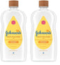 Johnson's Baby Oil, Mineral Oil Enriched with Shea & Cocoa Butter to Prevent Moisture Loss, Hypoallergenic, 20 fl. oz