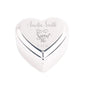Cherished Moments Personalized Heart Jewelry Keepsake Box with Custom Engraved Cross and Name for Baby Baptism Gift for Girls, Silver Toned