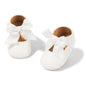 ohsofy Infant Baby Girls Mary Jane Flats Non-Slip Bowknot Princess Wedding Dress Shoes Toddler Crib Shoes
