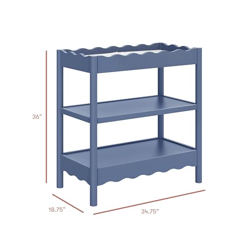 babyletto Swell Changing Table in Cove Blue, Greenguard Gold Certified