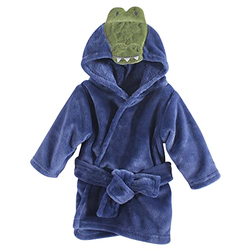 Hudson Baby Unisex Baby Plush Bathrobe and Toy Set