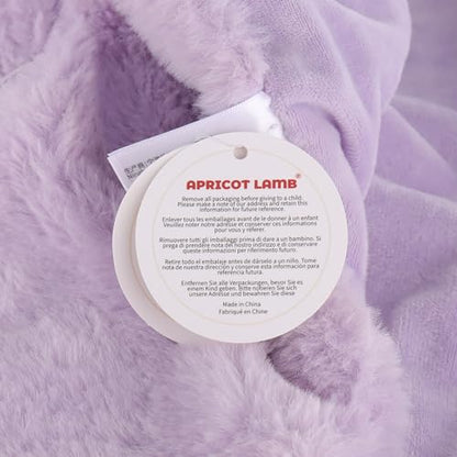 Apricot Lamb Stuffed Animals Cream Bunny Rabbit Security Blanket Infant Nursery Character Blanket Luxury Snuggler Plush Baby Lovey(Cream Bunny, 13 Inches)