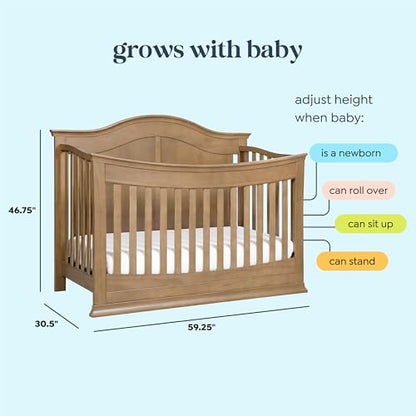 DaVinci Meadow 4-in-1 Convertible Crib in White, Greenguard Gold Certified