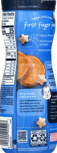 Gerber Baby Snacks, Baby Food, Puffs, Strawberry Apple, 1.48 Ounce