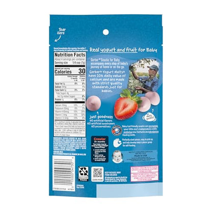 Gerber Baby Snacks Yogurt Melts, Strawberry, 1 Ounce (Pack of 7)