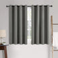 MIULEE 100% Blackout Linen Textured Curtains for Bedroom Solid Thermal Insulated Natural Beige Grommet Room Darkening Curtains & Drapes Luxury Decor for Living Room Nursery 52 x 84 Inch (2 Panels)