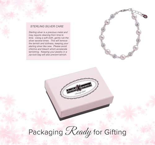 Cherished Moments Children's 14K Gold-plated or Sterling Silver Bracelet with Stardust Beads and Austrian Crystals for Babies, Infants, Toddlers, and Girls Jewelry Gifts
