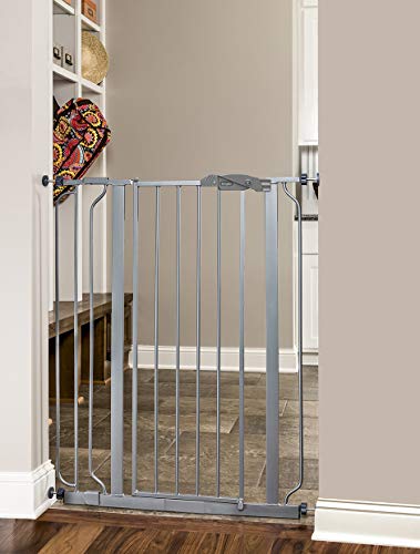 Regalo Easy Step 38.5-Inch Wide Walk Thru Baby Gate, Includes 6-Inch Extension Kit, Pressure Mount Kit, Wall Cups