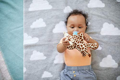 Philips AVENT Soothie Snuggle Pacifier Holder with Detachable Pacifier, 0m+, Giraffe, SCF347/01-1 Count (Pack of 1)
