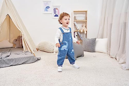 Baby Boy Clothes Set Infant Boy's Long Sleeve Romper+Dinosaur Denim Overalls Toddler Boys Fall Winter Outfits Suit