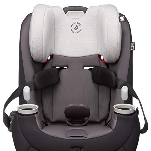 Maxi-Cosi Pria All-in-One Convertible Car Seat, Rear Facing Car Seat for Infants from 4-40 lbs, Forward Facing Car Seat up to 100 lbs in Booster Seat Mode, Rose Pink Sweater