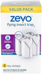 Zevo Flying Insect Trap & Cartridge - Plug in Fly Trap & Indoor Bug Catcher for Gnats, House & Fruit Flies - Mess-Free - Use in Any Room - Uses Blue & UV Light (1 Plug in Device & 1 Cartridge)