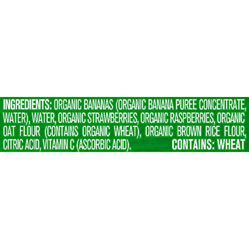 Gerber Organic Baby Food Pouches, Toddler, Banana Raspberry Yogurt Vanilla, 3.5 Ounce (Pack of 12)