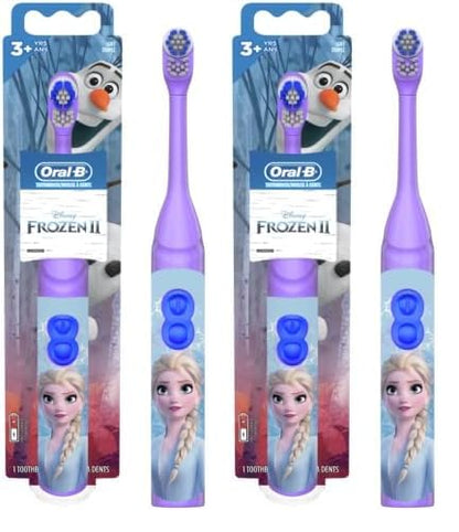 Oral-B Kids Battery Power Electric Toothbrush Featuring Disney's Frozen for Children and Toddlers age 3+, Soft (Characters May Vary)