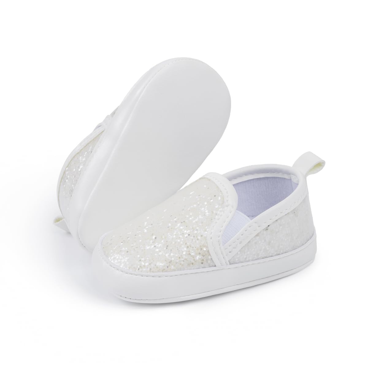 Morbido Infant Baby Boys Girls Canvas Sneaker Toddler Slip On Anti Skid Newborn First Walkers Candy Shoes for 0-18 Months