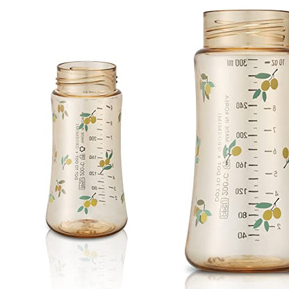 Grosmimi PPSU Baby Bottle, BPA Free (10oz Bear_Pure Gold)