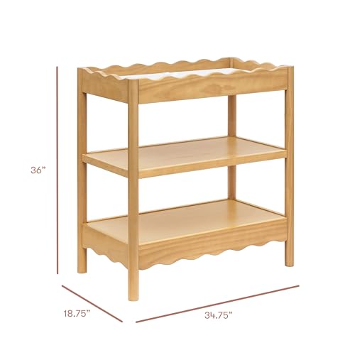 babyletto Swell Changing Table in Cove Blue, Greenguard Gold Certified
