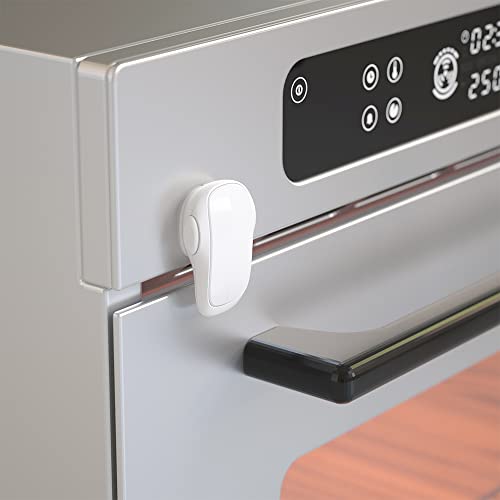 SAFELON 1 Pcs Baby Safety Oven Door Lock, Double Button Oven Lock for Kitchen Safety (Black)