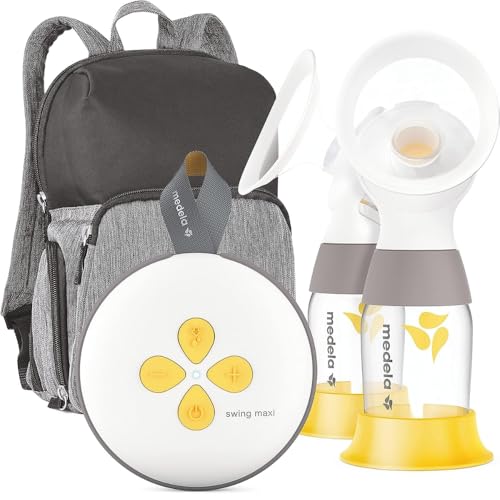 Medela Swing Maxi Pump Your Way Deluxe Bundle with Wearable in-Bra Collection Cups and PersonalFit Flex Breast Shields