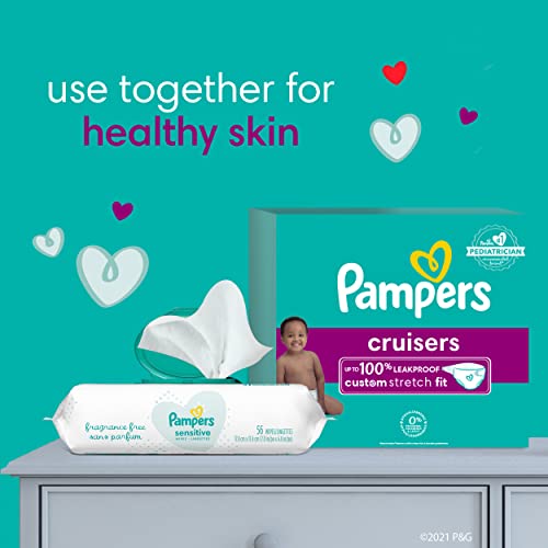Pampers Cruisers Diapers - Size 3, 84 Count, Disposable Active Baby Diapers with Custom Stretch