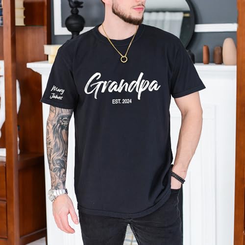 Personalized Custom Dad T-Shirt, Dad Gifts, Papa, Daddy