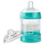 The Upright Bottle Bittylab Bare Air-Free 4oz Single for breastmilk or Baby Formula, Anti-Reflux, Anti-Colic, Anti-Gas, Fuss or Sleep Troubles. with Easy-Latch & Perfe-Latch Nipples. 0-6 Months.