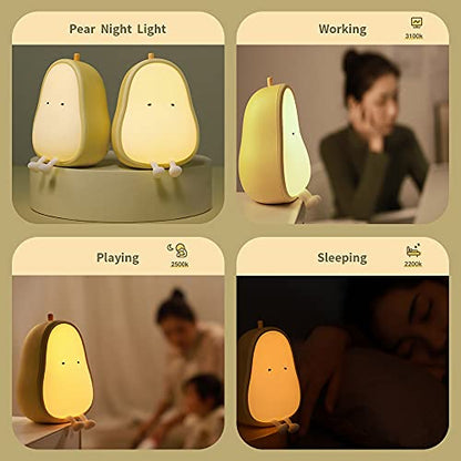 Cute Dinosaur Night Light, Brightness Adjustable Baby Bedside Night Lamp USB Recharging, Nursery Room Decor Kids Toddlers Night Light, Dinosaur Gifts for Birthday, Christmas, Green
