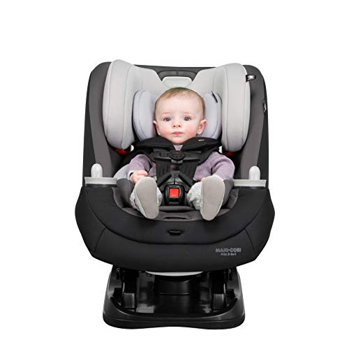 Maxi-Cosi Pria All-in-One Convertible Car Seat, Rear Facing Car Seat for Infants from 4-40 lbs, Forward Facing Car Seat up to 100 lbs in Booster Seat Mode, Rose Pink Sweater