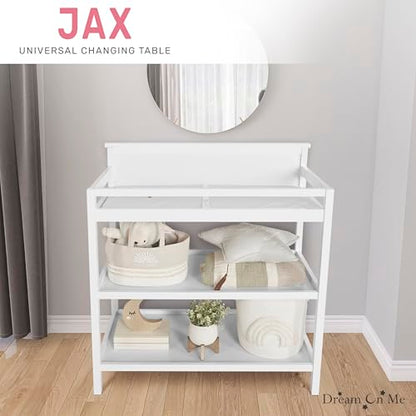 Dream On Me Jax Universal Changing Table, White , 34x20x40 Inch (Pack of 1)