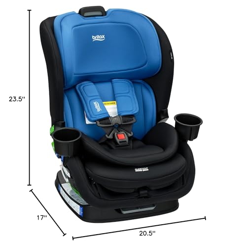 Britax Poplar S Convertible Car Seat, 2-in-1 Car Seat with Slim 17-Inch Design, ClickTight Technology, Arctic Onyx
