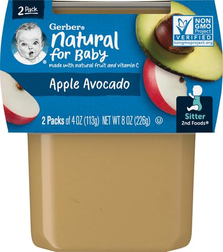 Gerber Baby Food Power Blend Apple Chicken, 4 Oz, 2 Ct Tubs