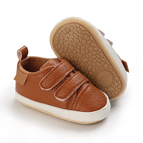 Clowora Baby Boys Girls Shoes Non-Slip Rubber Sole Sneakers Infant First Walking Toddler Crib Shoes Newborn Loafers Flats.