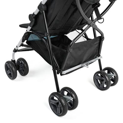 Summer by Ingenuity 3D Mini Convenience Stroller – Lightweight Stroller with Compact Fold, Multi-Position Recline, Canopy with Pop Out Sun Visor and More – Umbrella Stroller for Travel, Pink