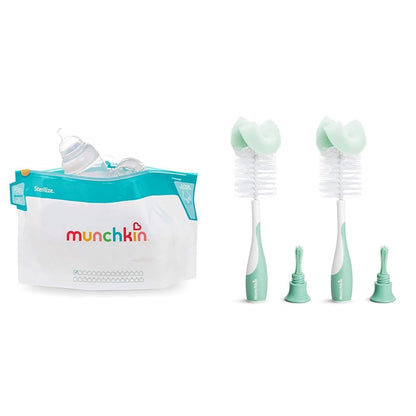 Munchkin® Sterilize™ Microwave Bottle Steam Sterilizer Bags, 30 Uses per Bag, 6 Pack