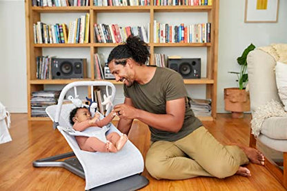 Ergobaby Evolve 3-in-1 Mesh Bouncer, Adjustable Multi Position Baby Bouncer Seat, Fits Newborn to Toddler, Grey Mesh