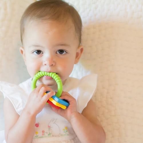 Dr. Brown's AquaCool Water-Filled Baby Teether, Cools & Massages Sore Gums, BPA Free, Pineapple and Apple, 2 Pack, 3m+