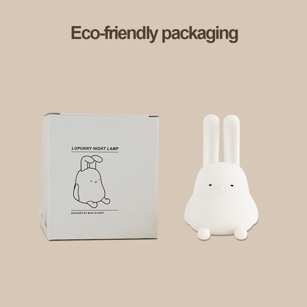 Led Cute Dog Night Light, Dimmable Nursery Puppy Kawaii Lamps, Super Squishy Silicone USB Rechargeable Touch Control Night Lamp for Kids Adults, Used for Camping Party Room Decor (Dog)