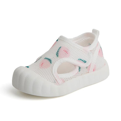 Baby Summer Sandals Breathable Mesh Rubber Sole Non-Slip Outdoor Shoes for Boys and Girls 9-30 Months