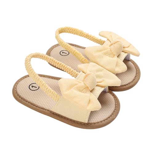 Baby Girls Bow Knot Sandals Flat Non-Slip Patchwork Princess Shoes Infant First Walking Slipper Shoes Beach Sandals