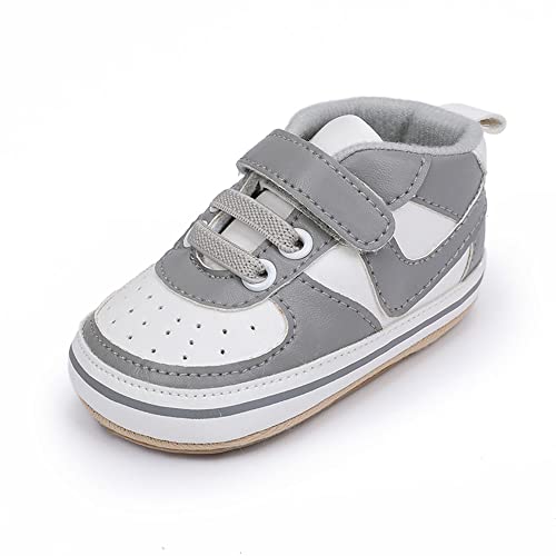 Clowora Unsex Baby Shoes Boys Girls Infant Sneakers Non-Slip Soft Rubber Sole Toddler Crib First Walker Lightweight Shoes