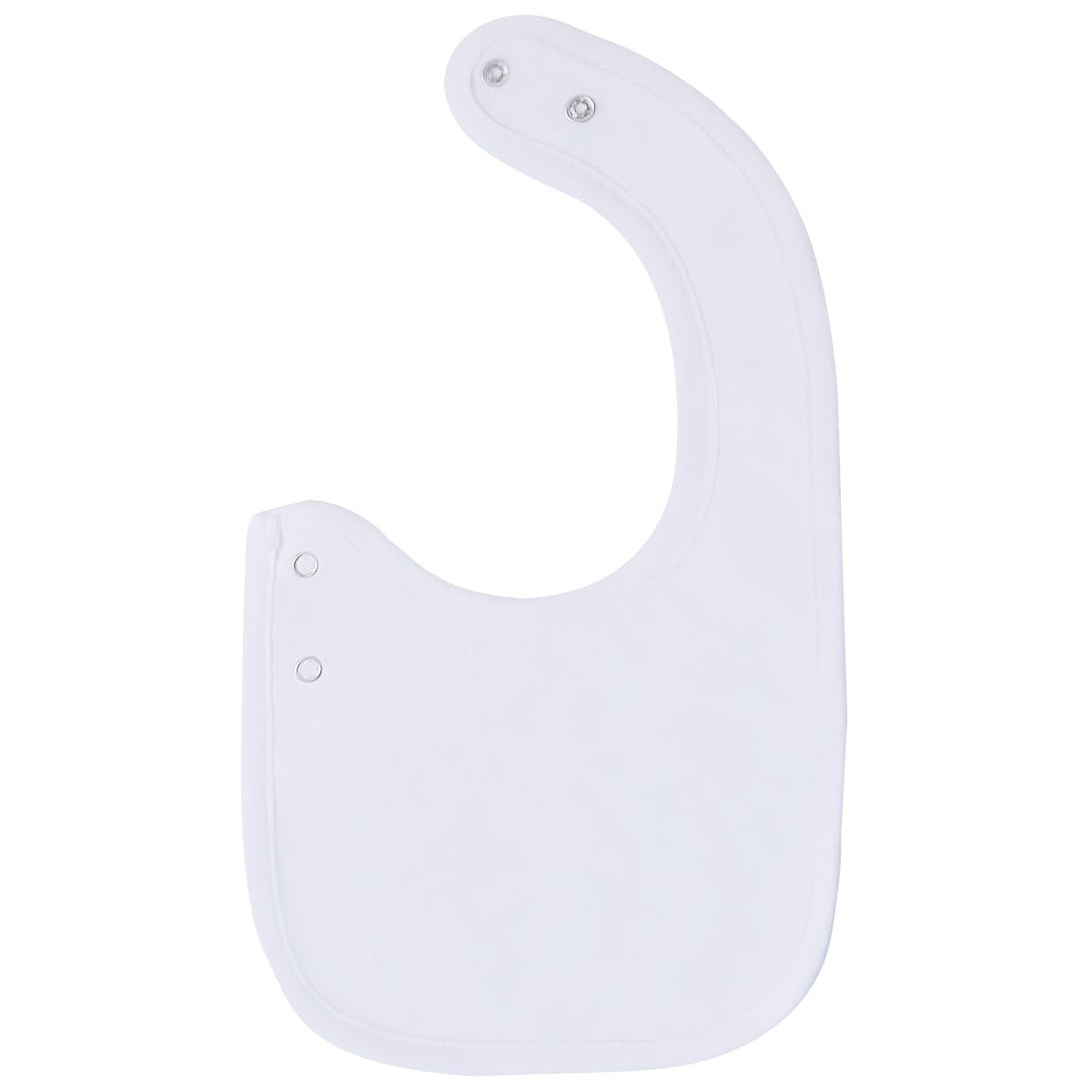 Maiwa 6 Pack Waterproof Cotton Baby Bibs for Girls Boys for Drooling Eating with Snaps