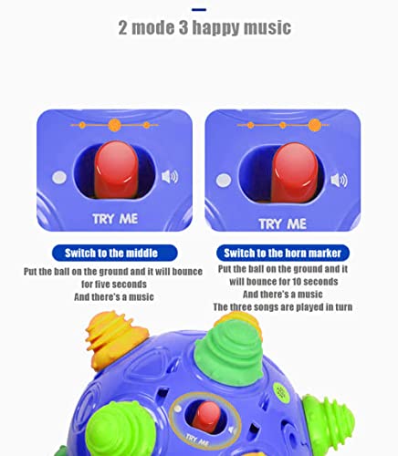 Toddler's Music Dancing Shake Ball - Move, Crawl, Bounce, Sensory Learning for Kids and Babies, Fun Gift for Both Boys and Girls