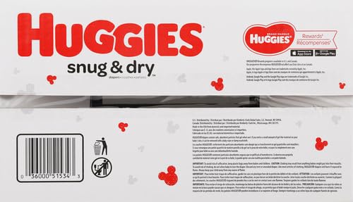 Huggies Size 1 Diapers, Snug & Dry Newborn Diapers, Size 1 (8-14 lbs), 38 Count, Packaging May Vary