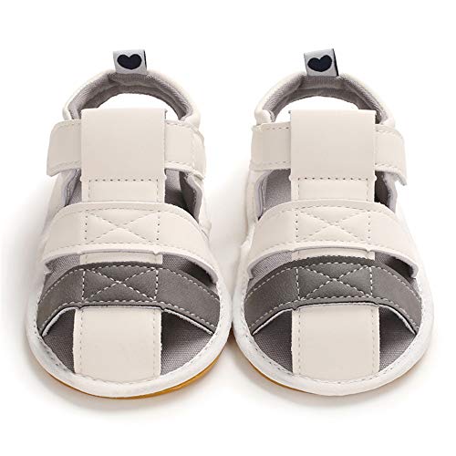 E-FAK Baby Boys Girls Summer Sandals Outdoor Beach Anti-Slip Rubber Soft Sole Newborn Toddler First Walker Shoes