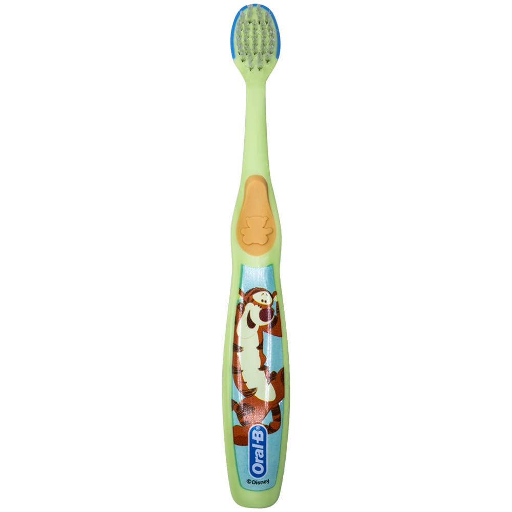 Oral-B Baby Manual Toothbrush, Pooh Characters, 0-3 Years Old, Extra Soft (Characters Vary) - Pack of 4