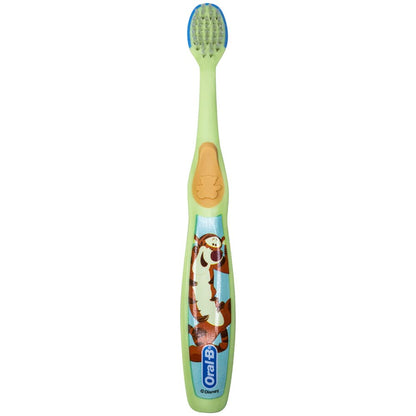 Oral-B Baby Manual Toothbrush, Pooh Characters, 0-3 Years Old, Extra Soft (Characters Vary) - Pack of 4