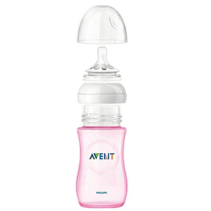 Philips Avent Natural PP Pink 9-Ounce Baby Bottles (Pack of 3)