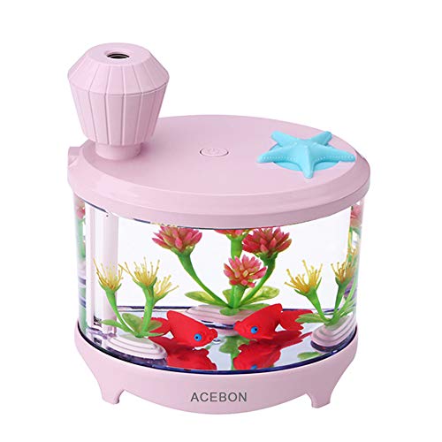 Portable Mini Humidifier, 460ml Cool Mist Small Humidifier, USB Quiet Operation Desktop Humidifiers for Baby Bedroom Travel Office Home, 2 Mist Modes (White)