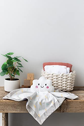 Pearhead Cloud Security Blanket, Soft Baby Lovey for Babies, Snuggle Toy Stuffed Animal, Newborn Infant and Toddler Security Toy, Baby Boy or Baby Girl Lovie, New Baby Gift, White Cloud Lovey
